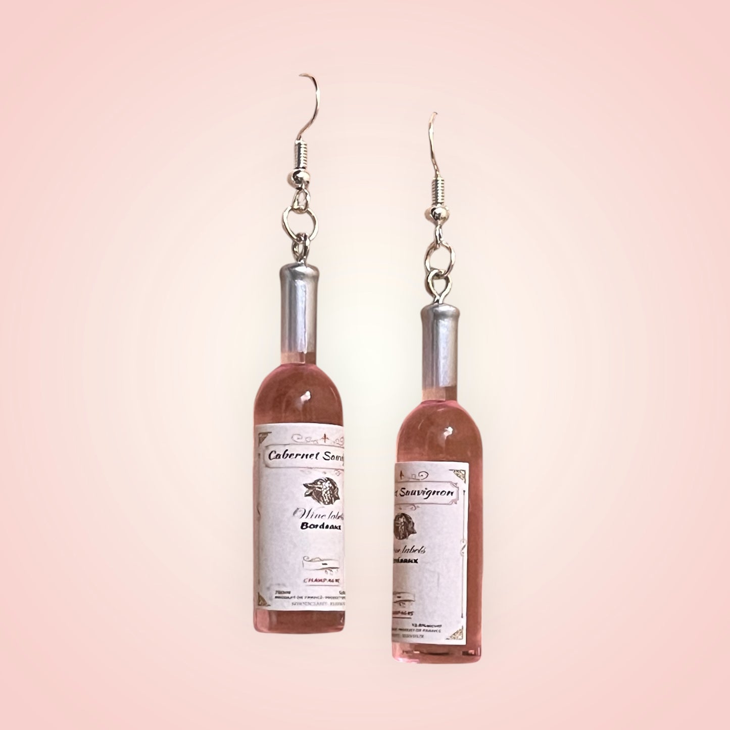 Wine bottle earrings
