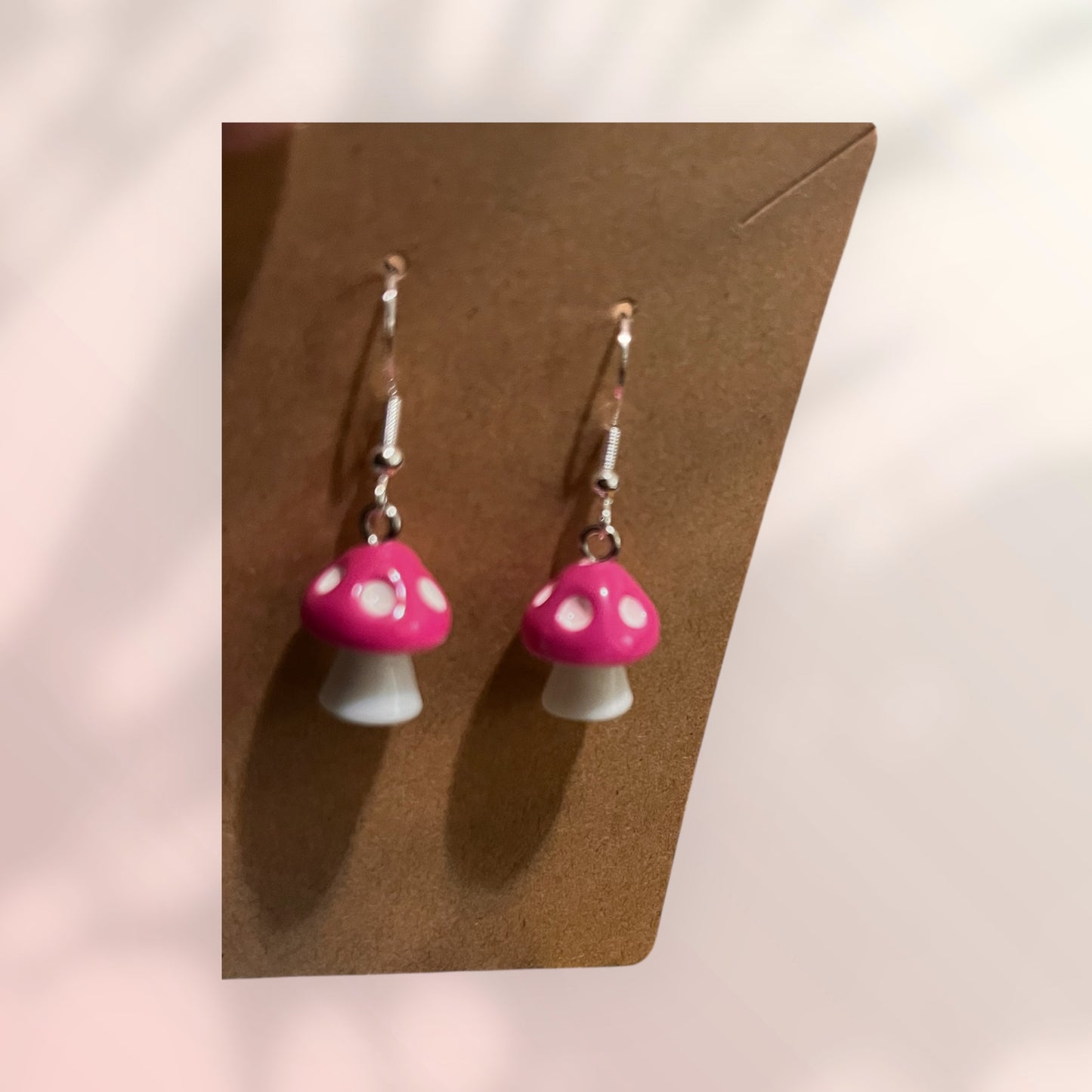Mini Mushroom Dangle Earrings