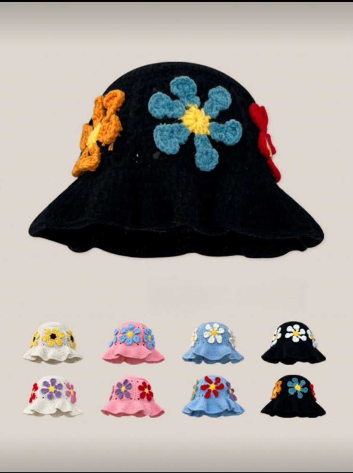 Boho Blossom Crochet Hat
