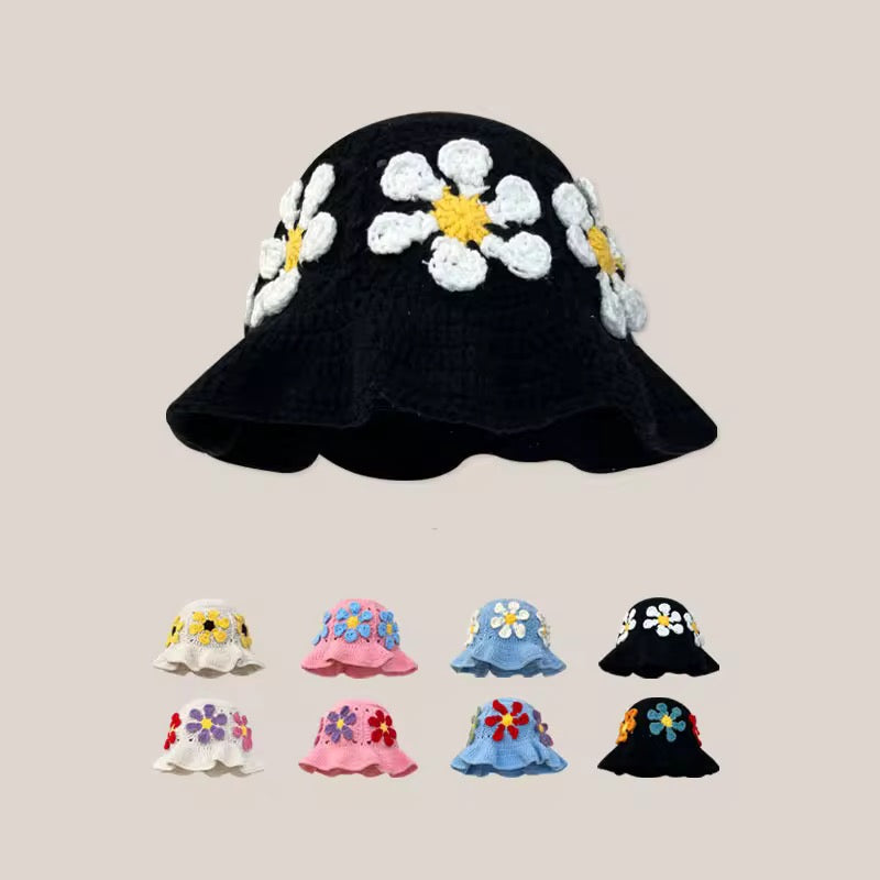 Boho Blossom Crochet Hat