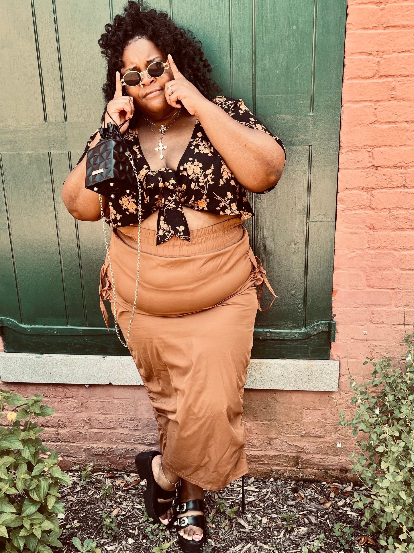 Windbreaker maxi skirt “7even Sleek”