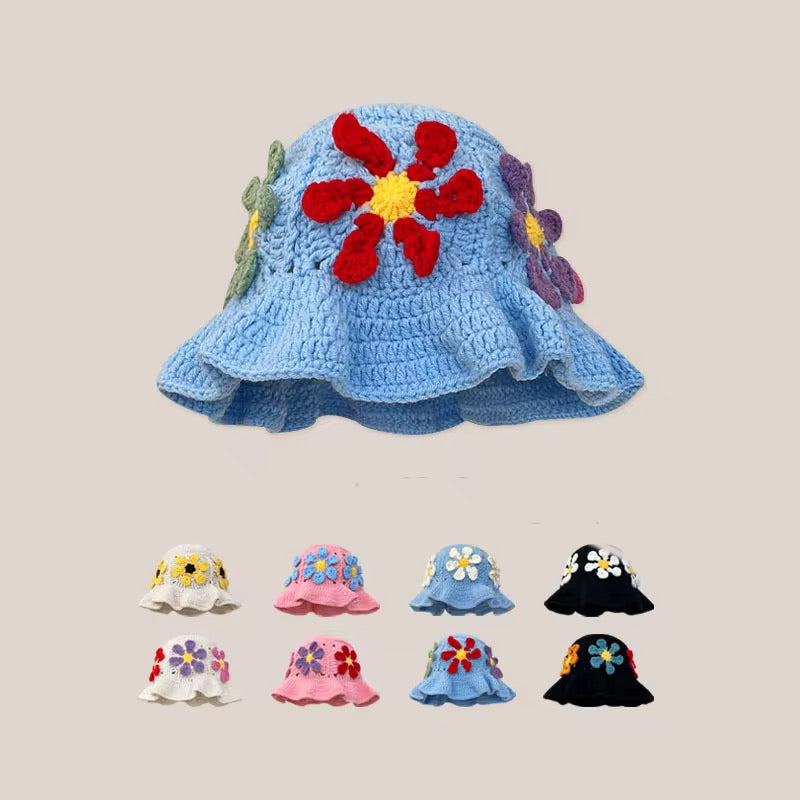 Boho Blossom Crochet Hat