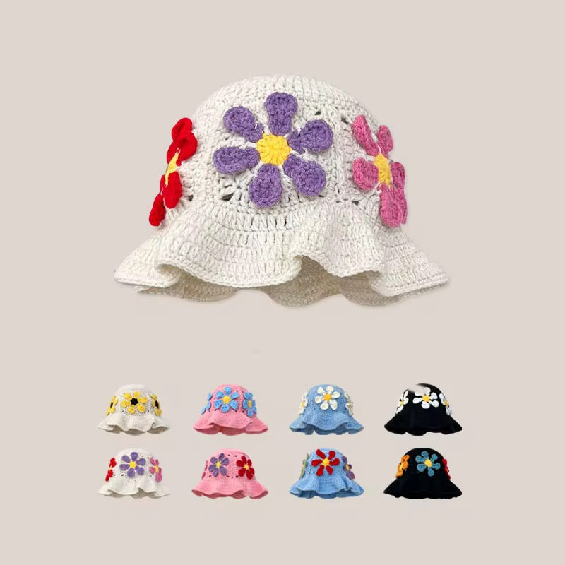 Boho Blossom Crochet Hat