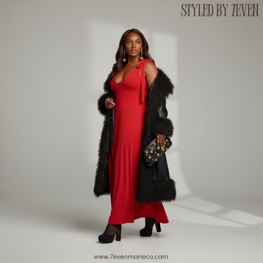 Maxi Skater Dress W. Pockets “7even Curve”