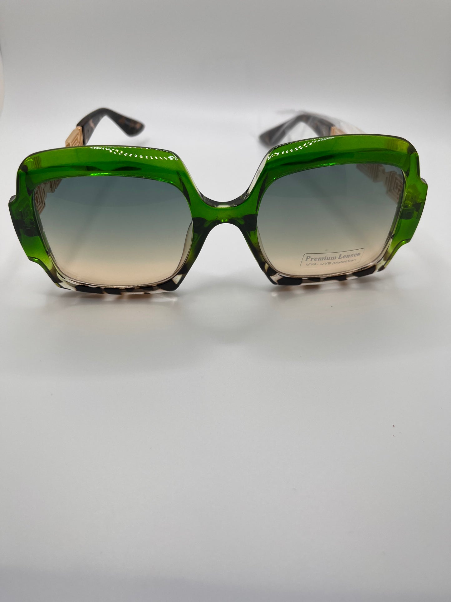 Large Square Shape Mix Color Frame Sunglasses