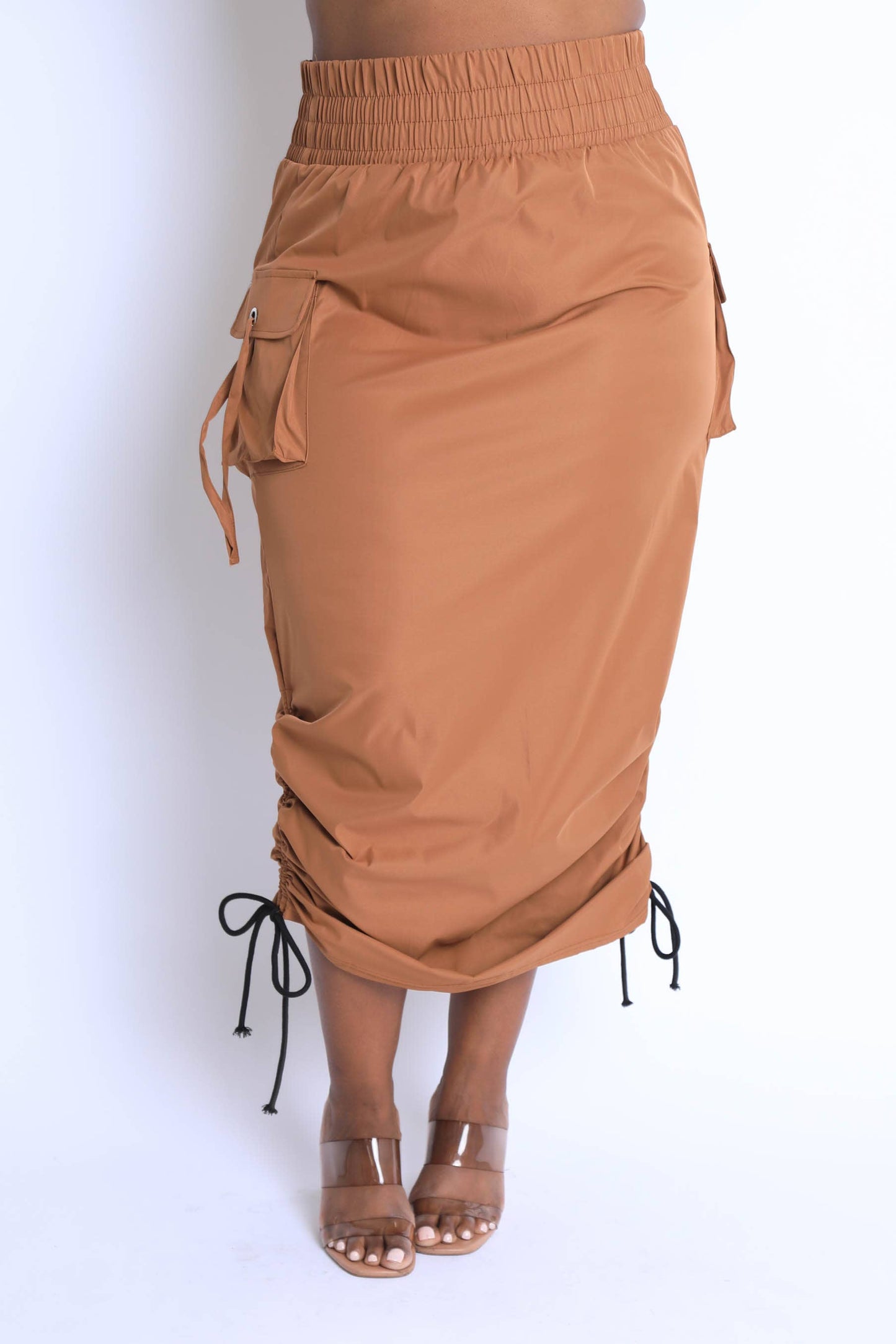 Windbreaker maxi skirt “7even Sleek”